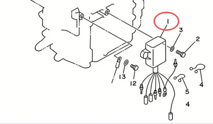 CDI Unit for Yamaha 9.9 15 HP Outboard (2005–2008)