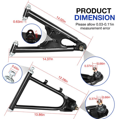 Front Upper & Lower Control A Arm for Yamaha Banshee 350 (1987–2006)