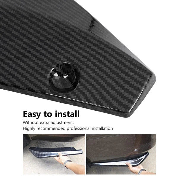 Carbon Fiber Rear Bumper Fin Canard Splitter Lips for Cadillac Escalade CTS CT5