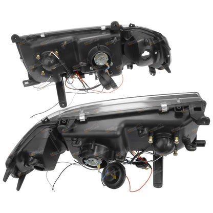 Black Halo Projector Headlights with LED for Landcruiser HDJ81V (1990–1997)