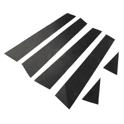 6 x Exterior Door Window B Pillar Post Cover Trim for Audi A3 (2014-2018)