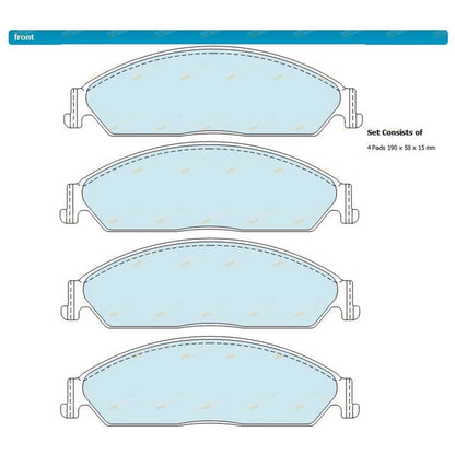 Front Disc Rotors & Brake Pads for Falcon BA BF FG (2002-2012)