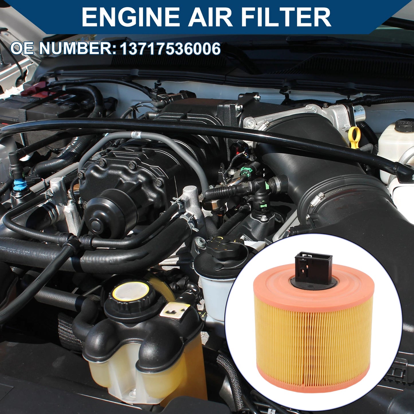Car Engine Air Filter No. 13717536006 for BMW 325i E90 (2009–2011)
