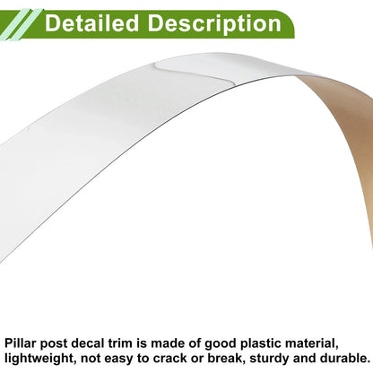 6 Pcs Silver Tone Pillar Window Trim for Chevy Malibu (2016-2021)