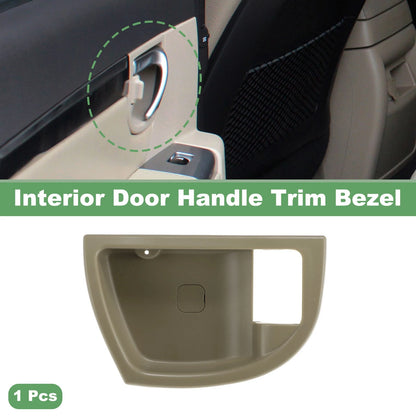 Rear Right Interior Door Handle Trim Bezel for Hyundai Santa Fe (2007–2012) Beige