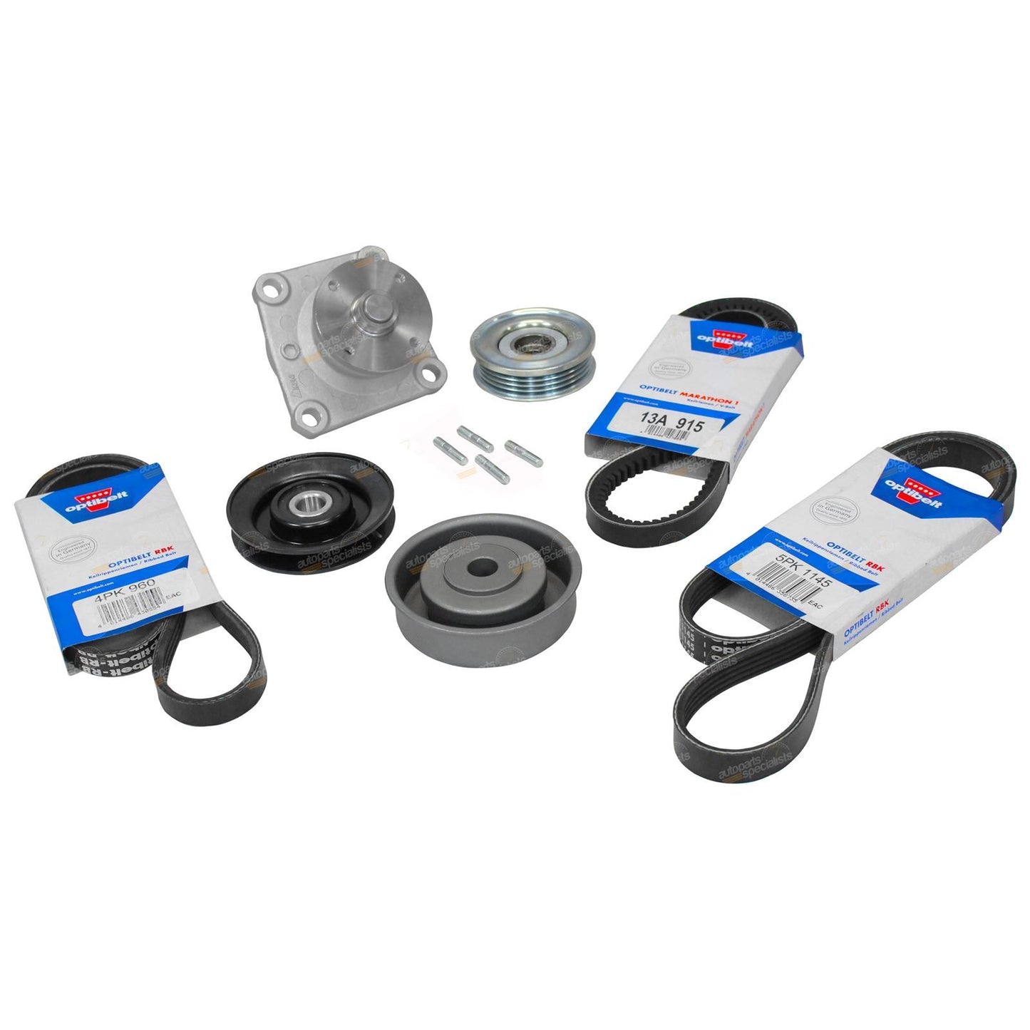 Fan Belt and Pulley Kit for Mitsubishi Triton MK (1996–2006)