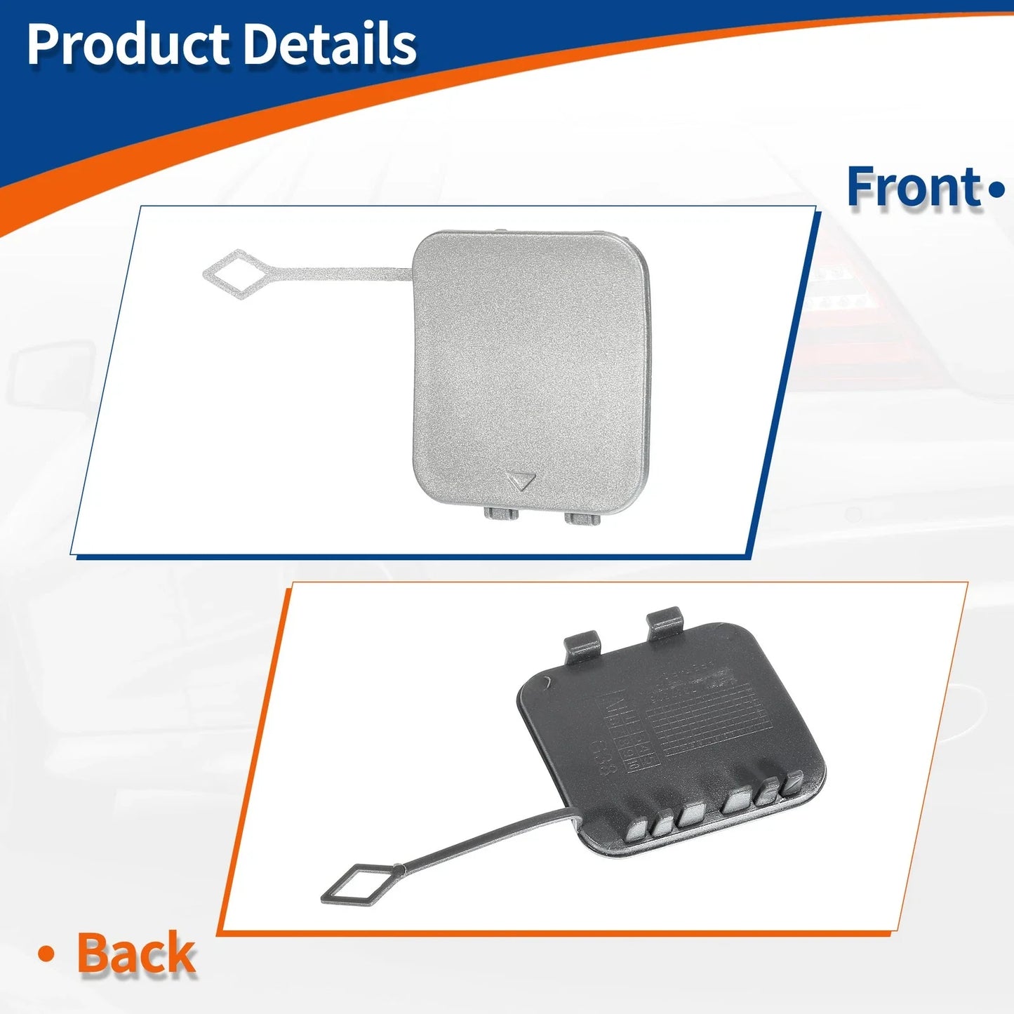 Tow Hook Cover for BMW 530i 540i Cashmere Silver