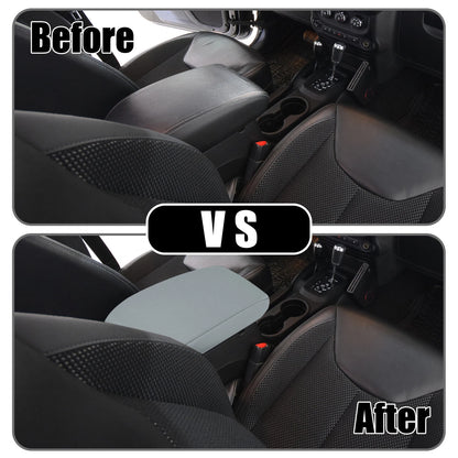 Center Console Lid Armrest Cover for Jeep Wrangler (2018–2023) Gray