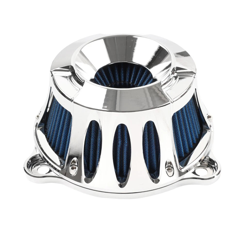 Chrome Air Cleaner Intake Filter Kit for Harley Touring Road Glide Softail Dyna (2000–2023)