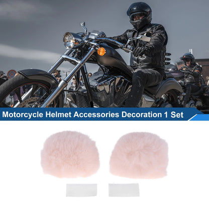 Plush Sticker Set for Motorcycle Helmet Accessories