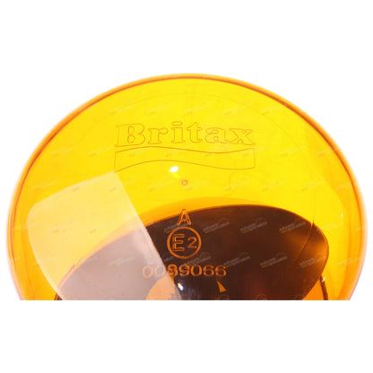 Rotating Amber Polycarbonate Lens for Britax Beacon (12V–24V)