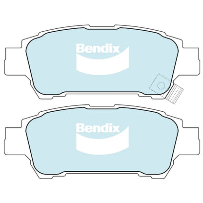 Set of 4 Bendix Rear Disc Brake Pads for Toyota Estima (2000–2006)