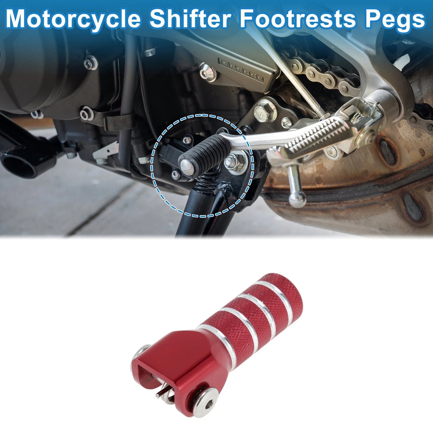 Cylinder Square Shifter Footrests Pegs for Yamaha YZF