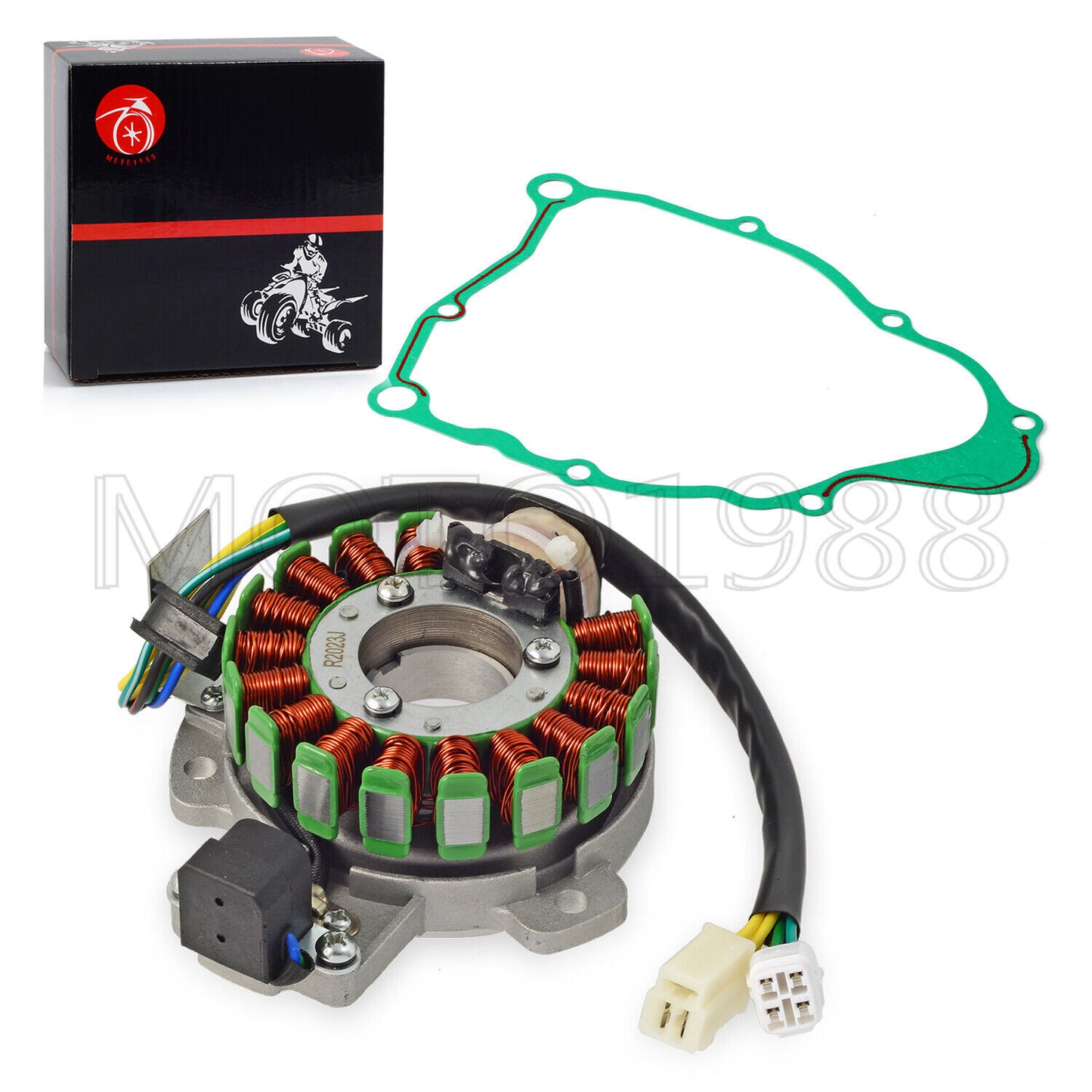 Stator with Plate Gasket for Yamaha Bear Tracker 250, Timberwolf 250 (1994–2000)