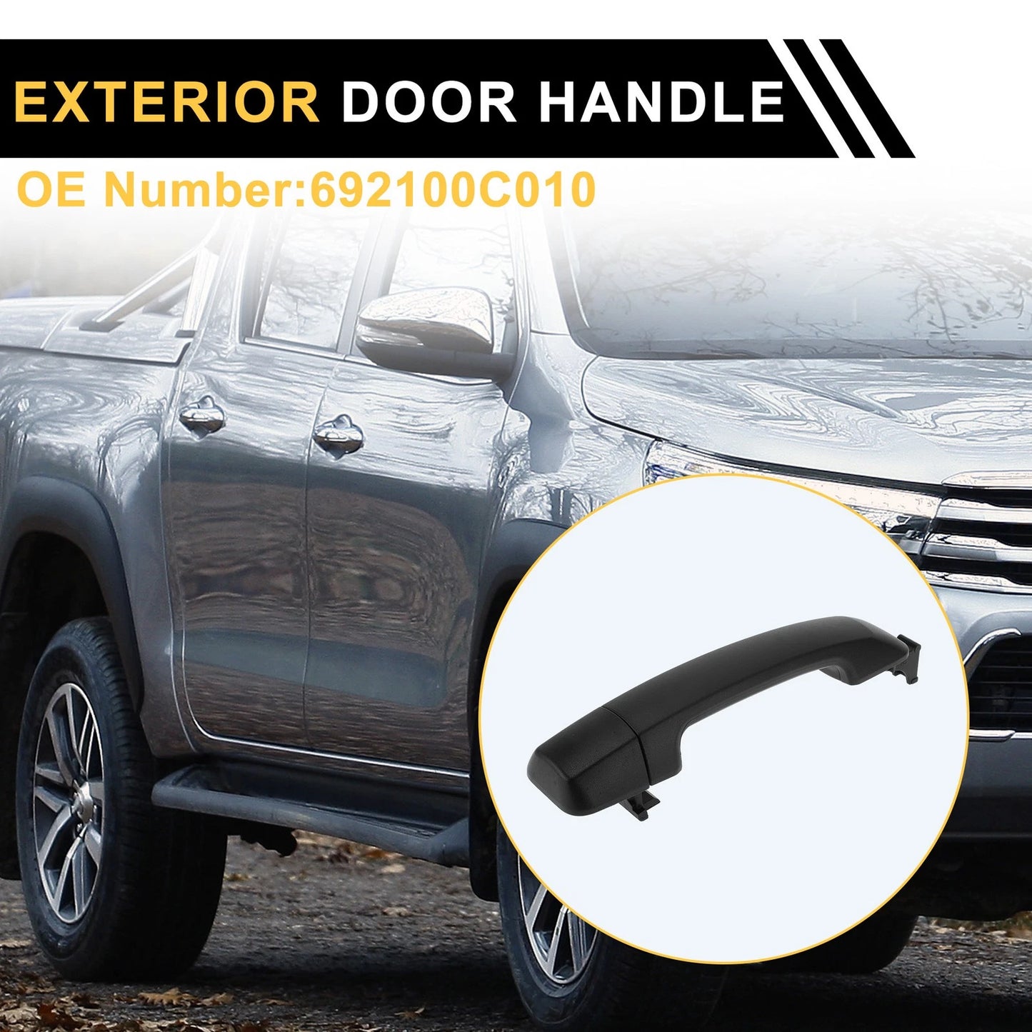 Front Left Exterior Door Handle for Toyota Tundra (2007–2020) No. 692100C010