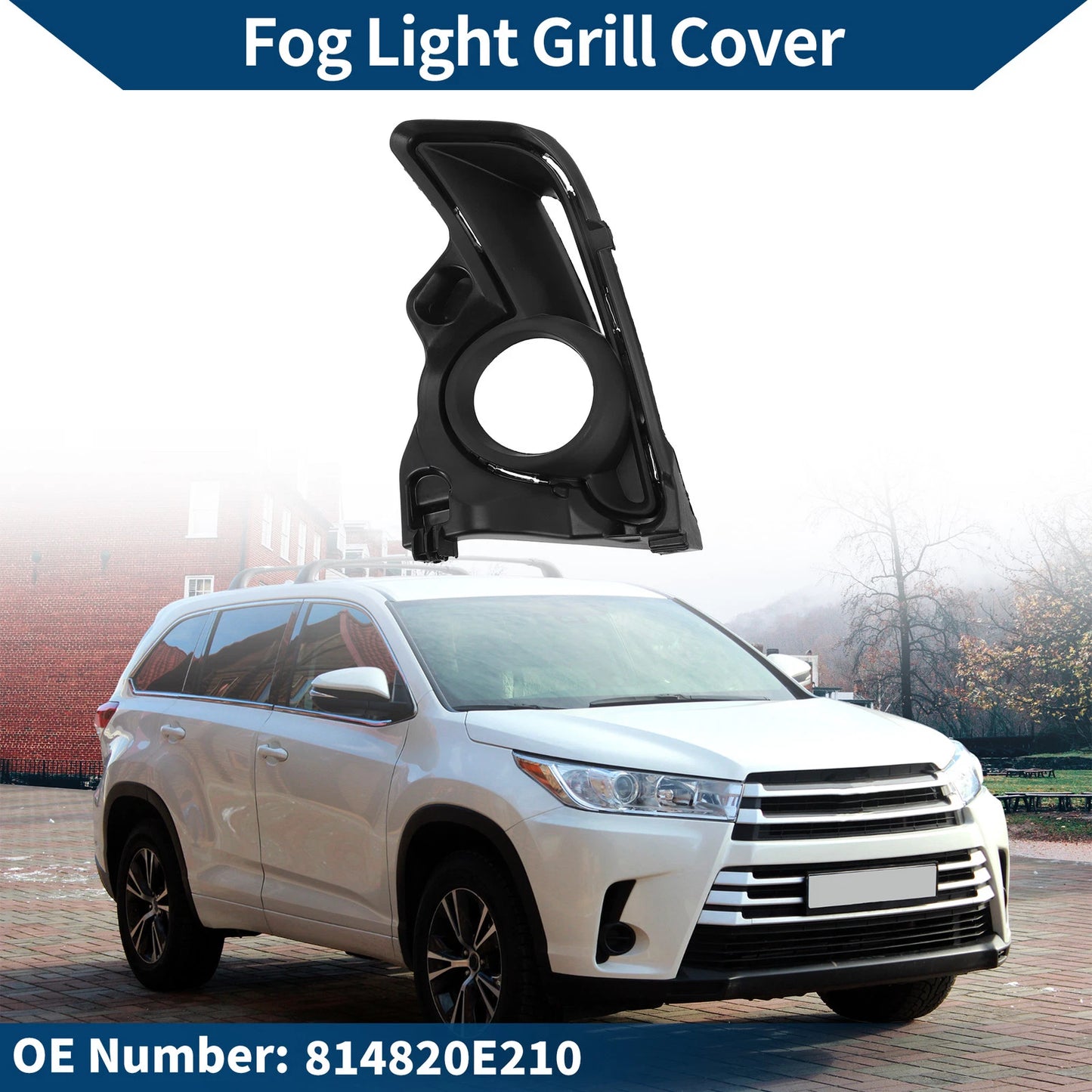 Fog Light Grill for Toyota Highlander (No. OE 814820E210)