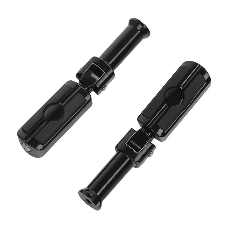 Black Rear Passenger Footpegs for Harley Softail Deluxe (2018-2025)