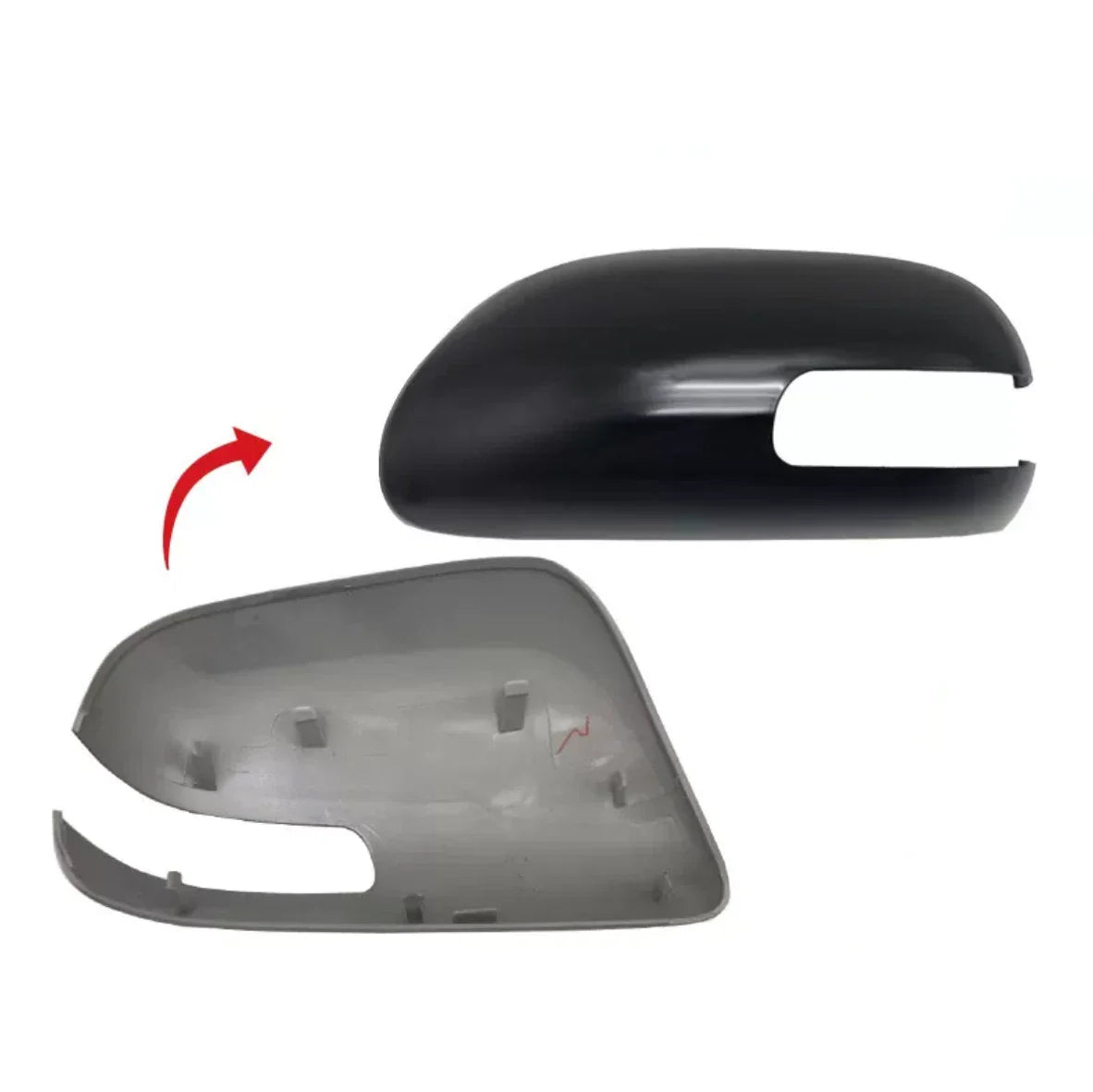 2 x Glossy Black Mirror Shell Cover Housing Cap for Scion Tc (2011–2016)