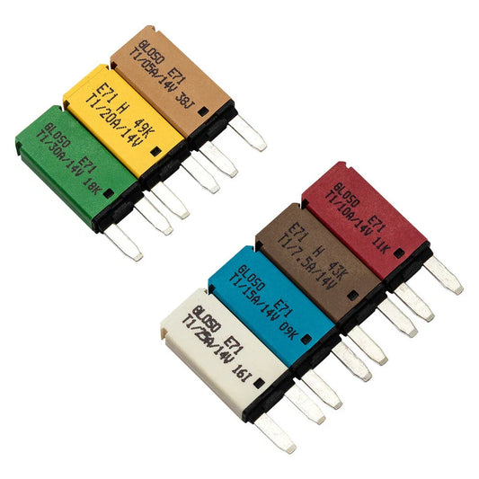 7 x Circuit Breaker Blades 5-30A for Car, Motorcycle, Truck Electrical Equipment