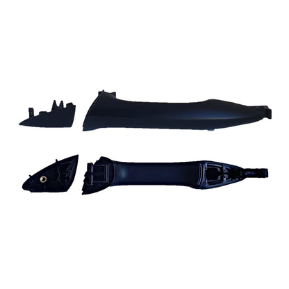 Set of 2 Rear Door Handle Outer Black for Hyundai i30 (2012–2017)
