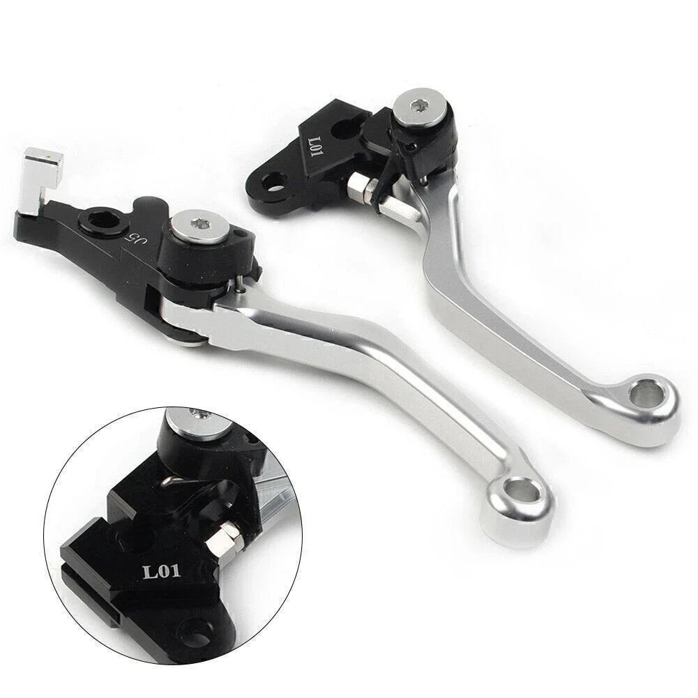 CNC Silver Pivot Brake Clutch Levers for Honda XR250 XR400 (1995-2007)