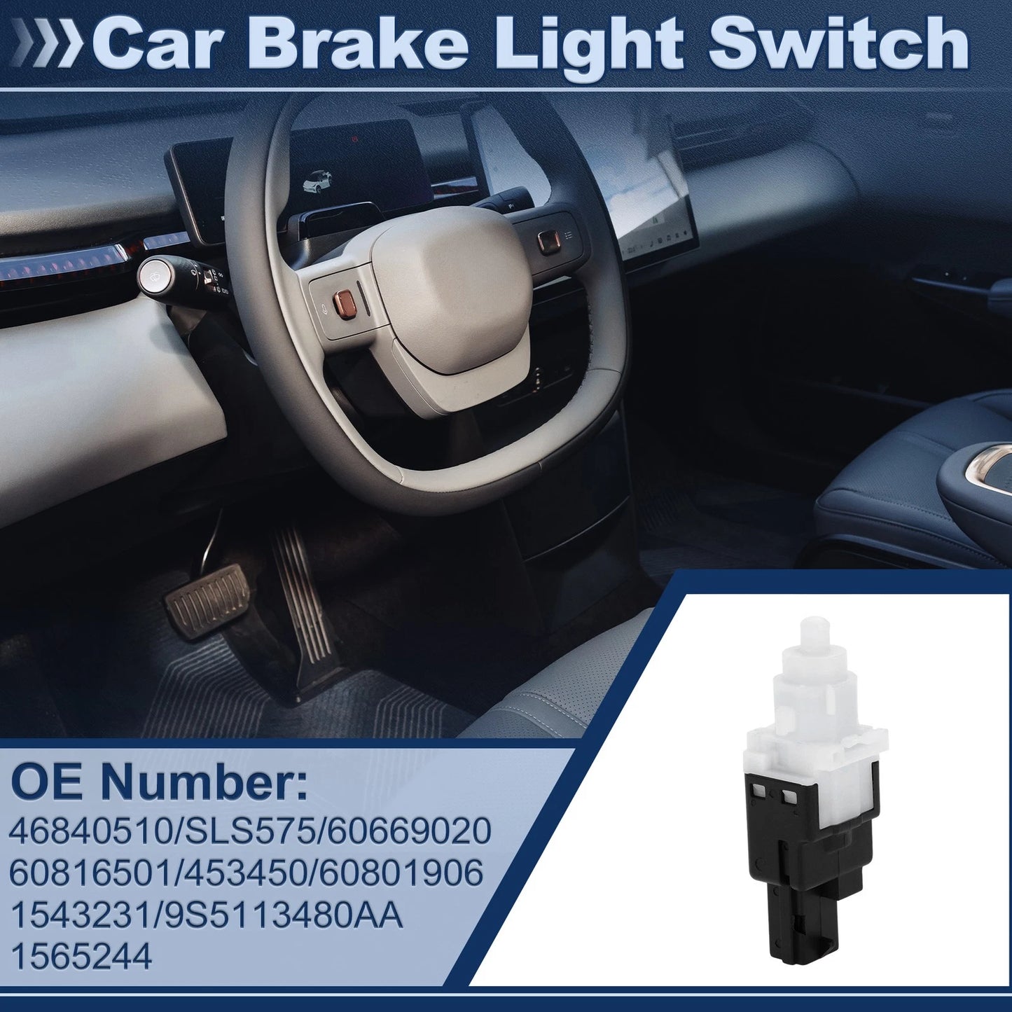 Brake Light Switch for Fiat Panda (1 pcs) 46840510
