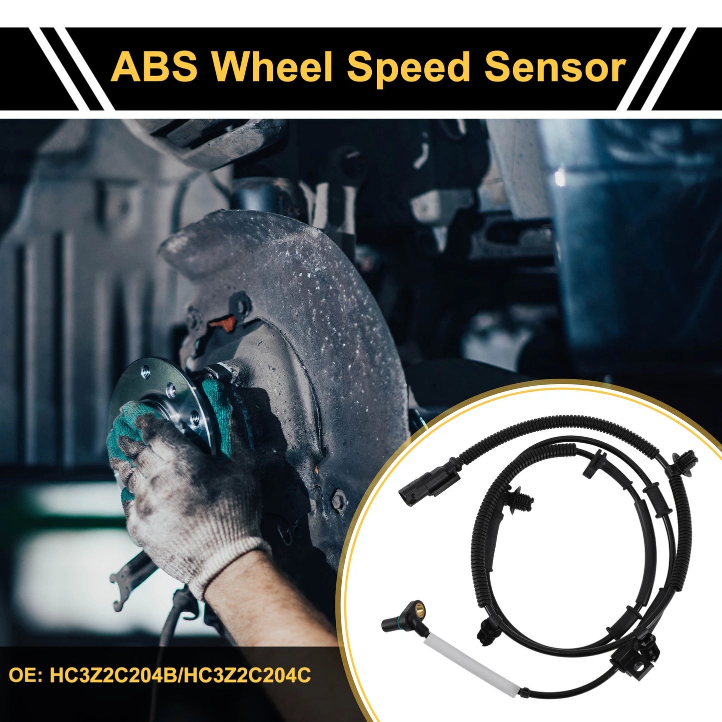 ABS Wheel Speed Sensor for Ford F-250 F-350 F-450 F-550 Super Duty (2017–2019)