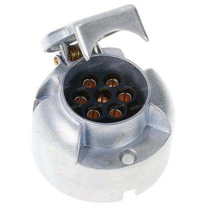 7 Pin Trailer Light Connector Socket for Large Round Trailers (12V)