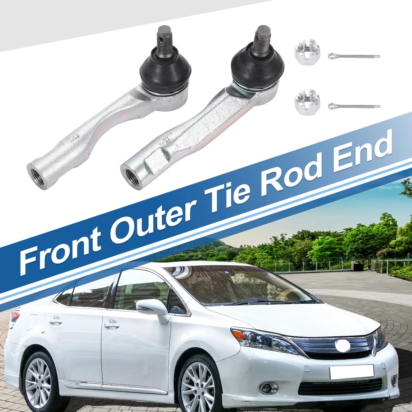 2 x Front Outer Tie Rod Ends for Lexus IS300 (2001-2005)