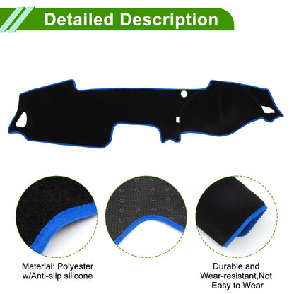 Dashboard Cover Mat for Mazda MX-5 ND RF Miata (2016–2023) Black Blue Set