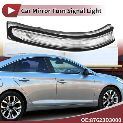 Mirror Turn Signal Light for Hyundai Tucson (2016–2021) No. 87623D3000 Right Black Clear