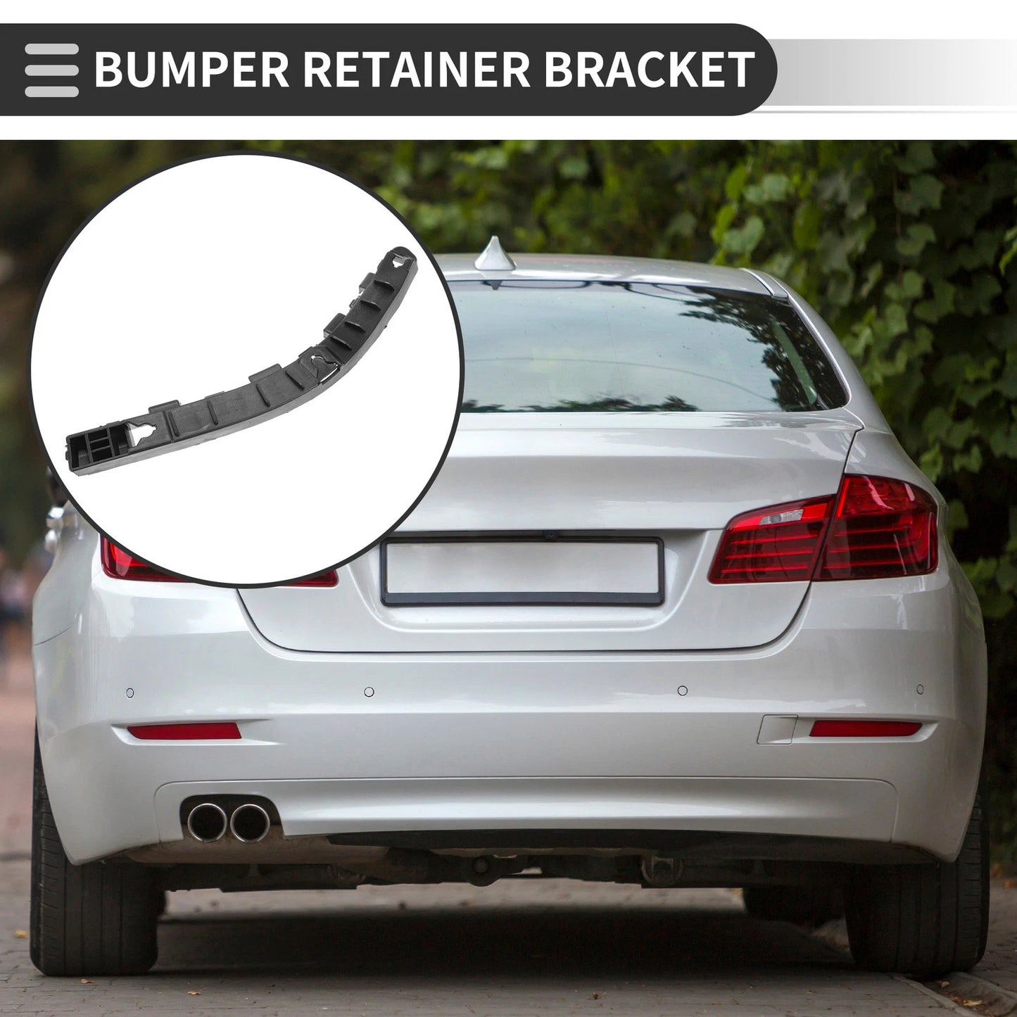 Left Rear Bumper Retainer Bracket No. 866131M000 for Kia Forte (2010–2013)