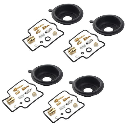 Set of 4 Carburetor Repair Kits for Kawasaki ZZR600D (1990–1992)