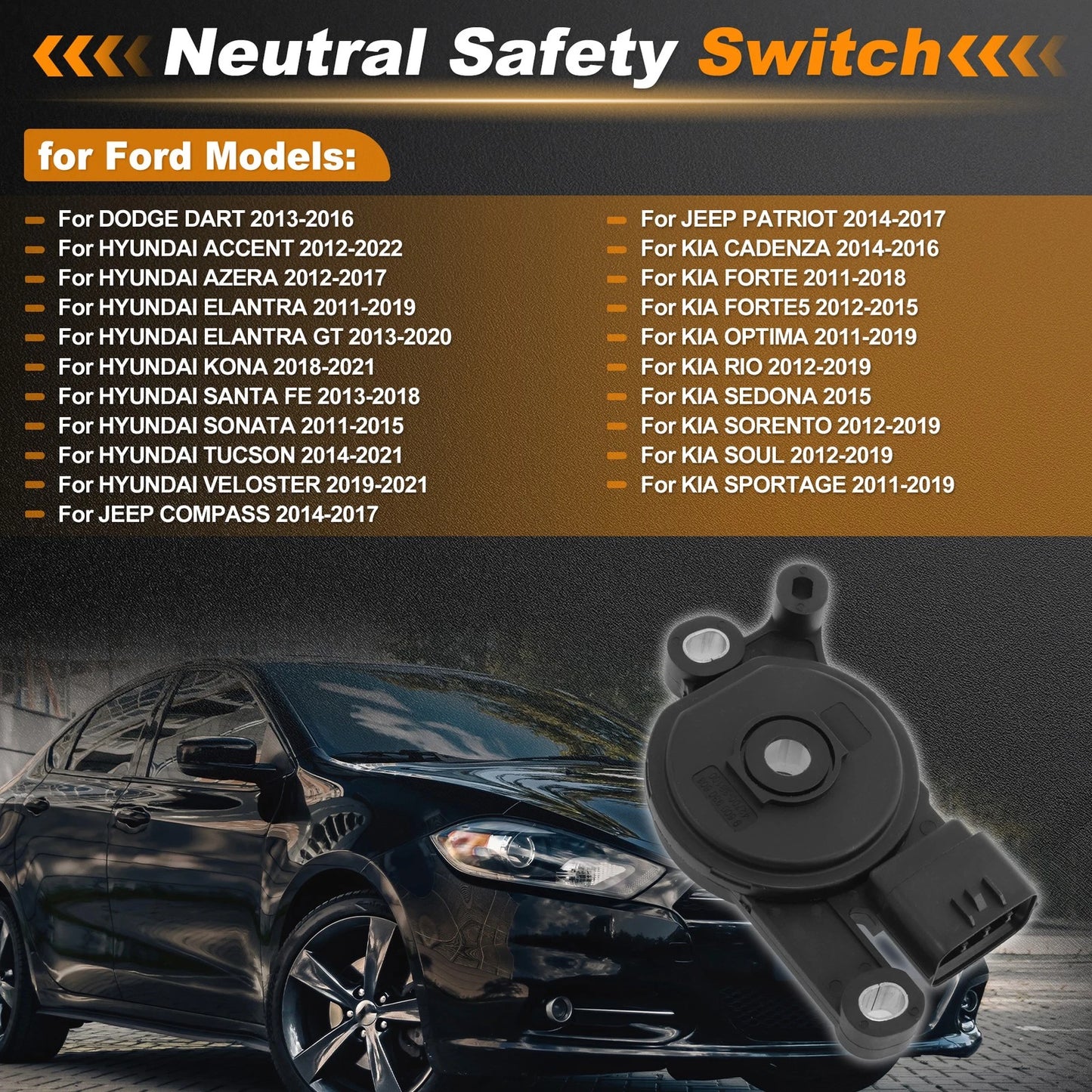 Neutral Safety Switch for Dodge Dart (2013–2016) 427003B100