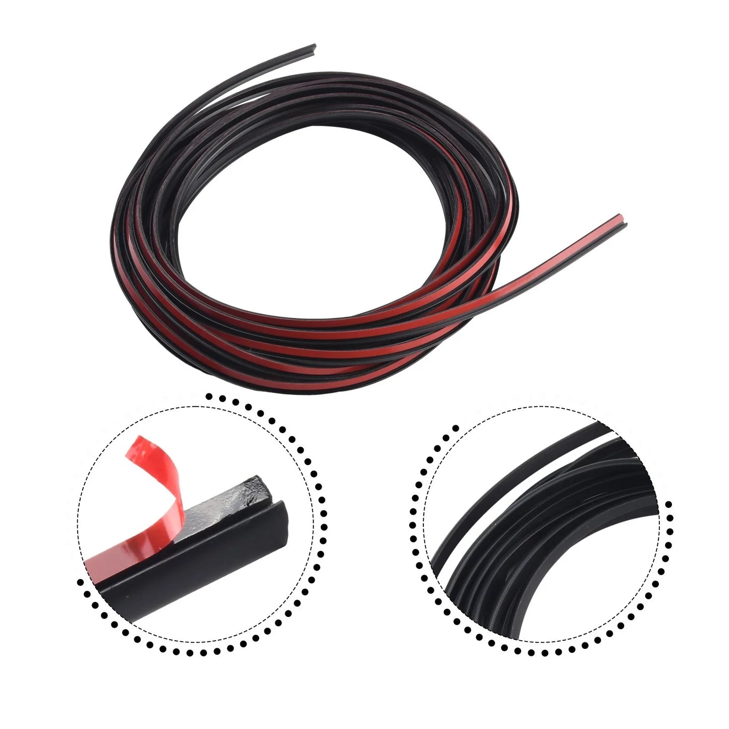 Rubber Seal Strip Edge-Protector Weatherstrip Sealing-Trim for 5M T-Type Car