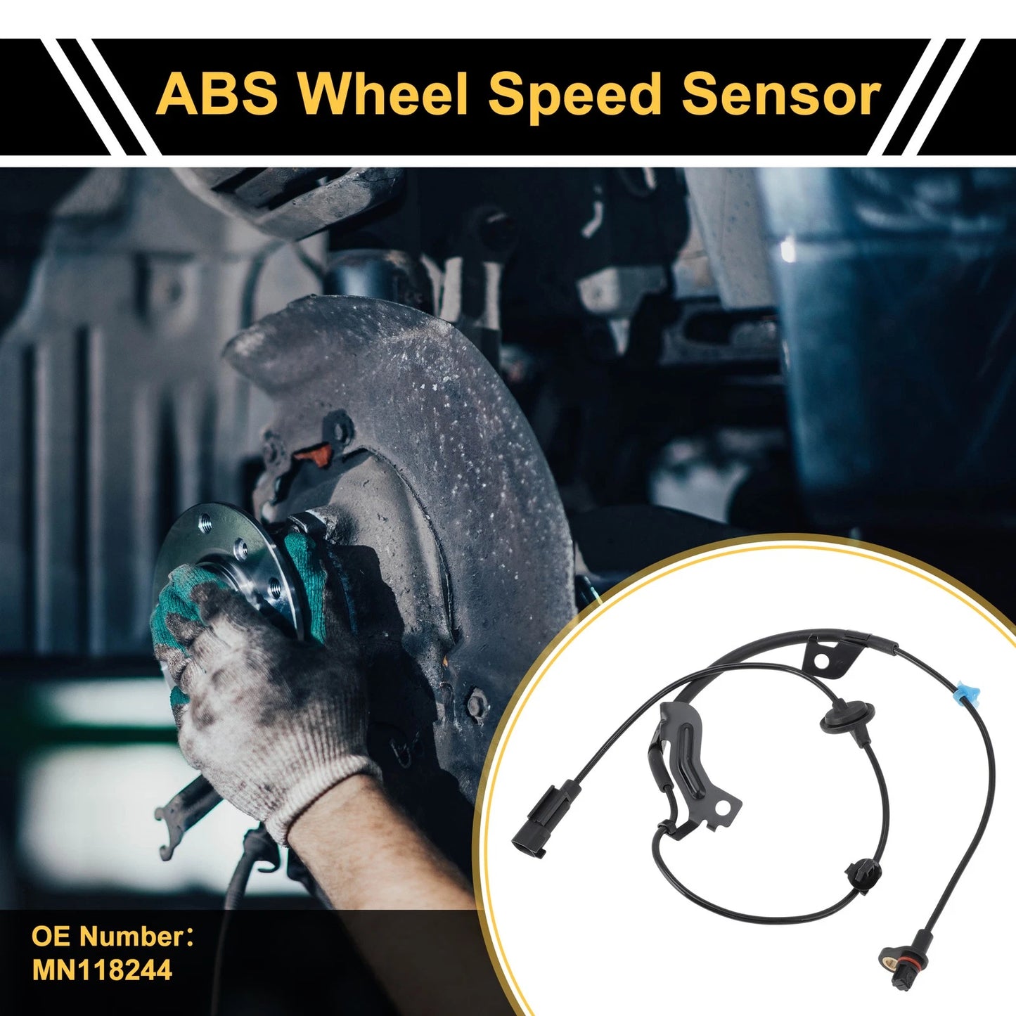 ABS Wheel Speed Sensor No.MN118244 for Mitsubishi Outlander (2003–2006)