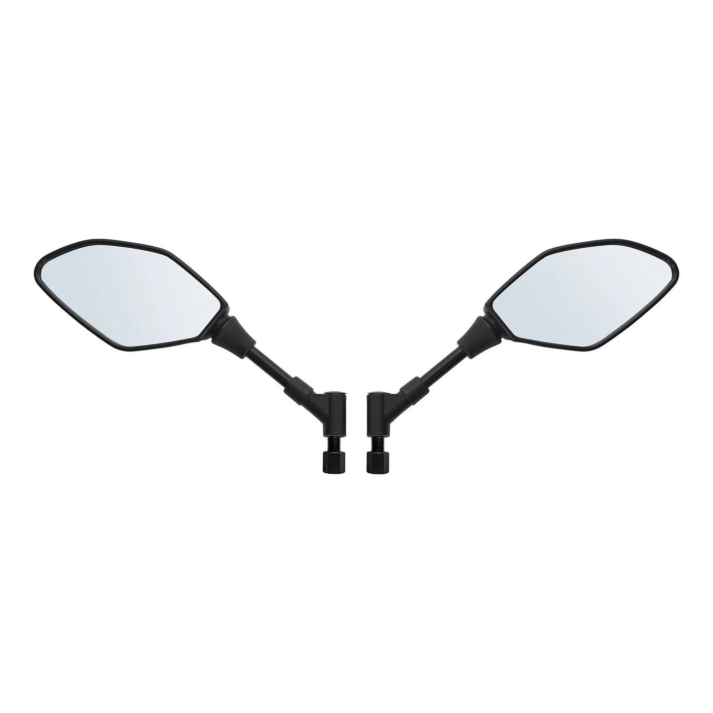 10mm Universal Rear-View Mirrors for Honda Yamaha Kawasaki Aprilia Black