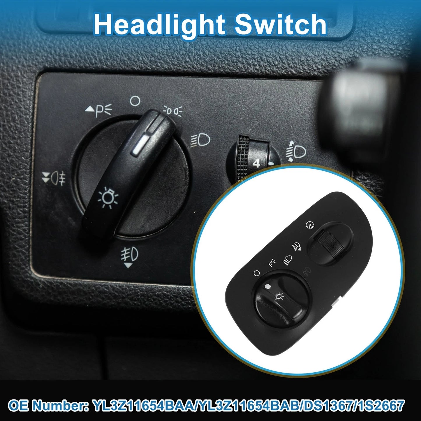 Headlight Switch for Ford F-150 (2000–2004) No.YL3Z11654BAA