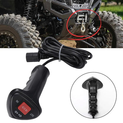 Handheld Electric Winch Remote Control for 3-Pin Interfaces