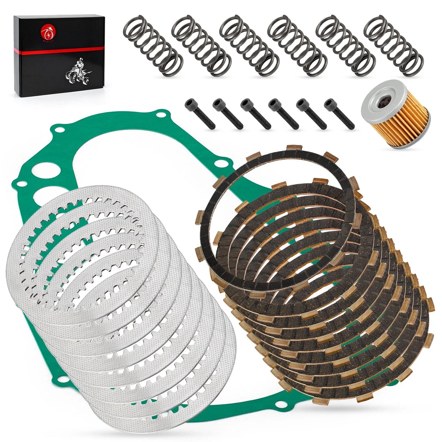 Heavy Duty Clutch Friction Plates Kit for Suzuki QuadSport Z400 (2003–2006)