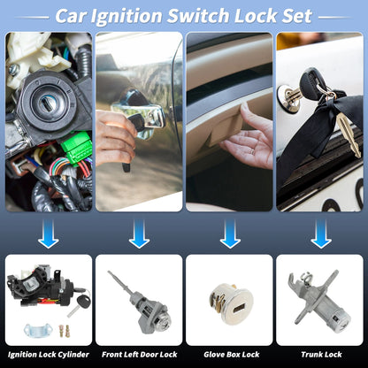 Set of 1 Ignition Lock Cylinder Assembly for Hyundai Sonata (2015–2019)