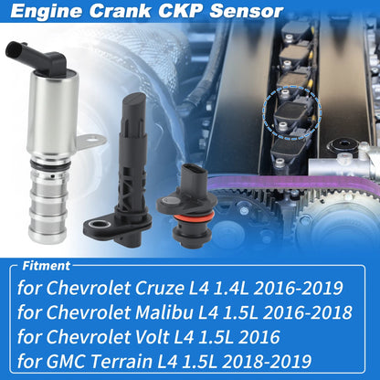VVT Solenoid & CKP Sensor for Chevy Cruze (2011–2019) 12671373
