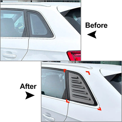 Rear Side Window Louver Trim Cover for Audi A3 S3 8V Hatchback (14-20)