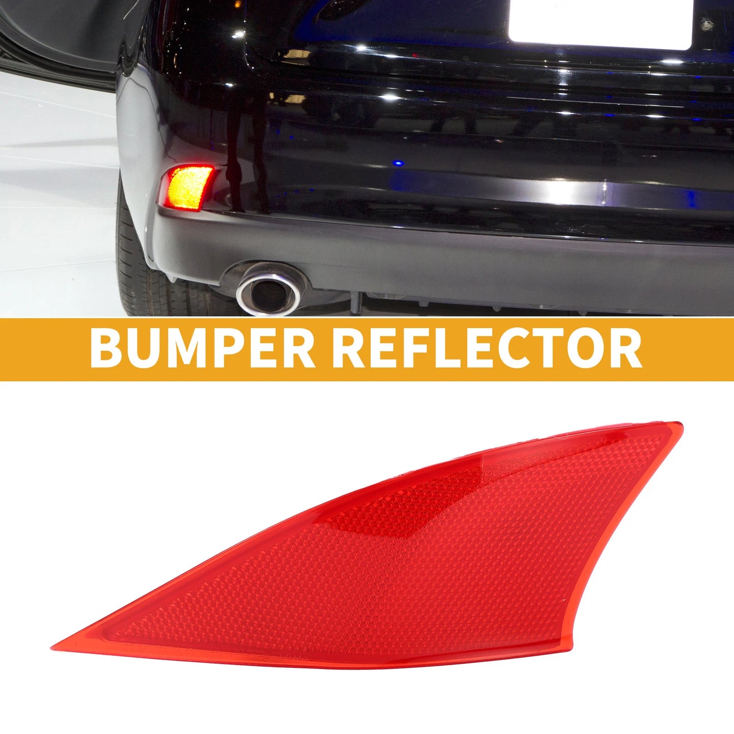 Rear Left Bumper Reflector No. 8192053051 for Lexus IS350 (2014–2021) Red