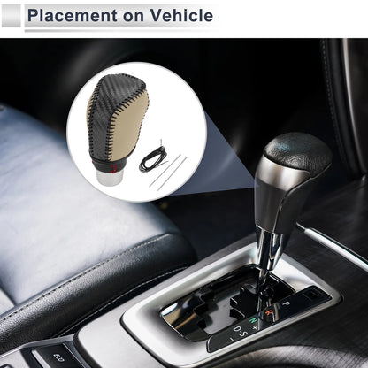 Gear Shift Knob Cover for Toyota Avalon (2019–2022) Black Carbon Fiber