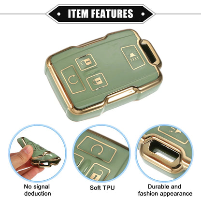 TPU Green 4 x Button Remote Keyless Key Fob Cover for Chevy Suburban & GMC