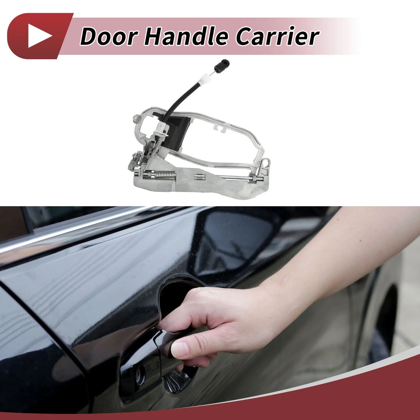 Front Right Door Handle Carrier for BMW X5 E53 (2000–2006) No. 51218243616 Silver Tone