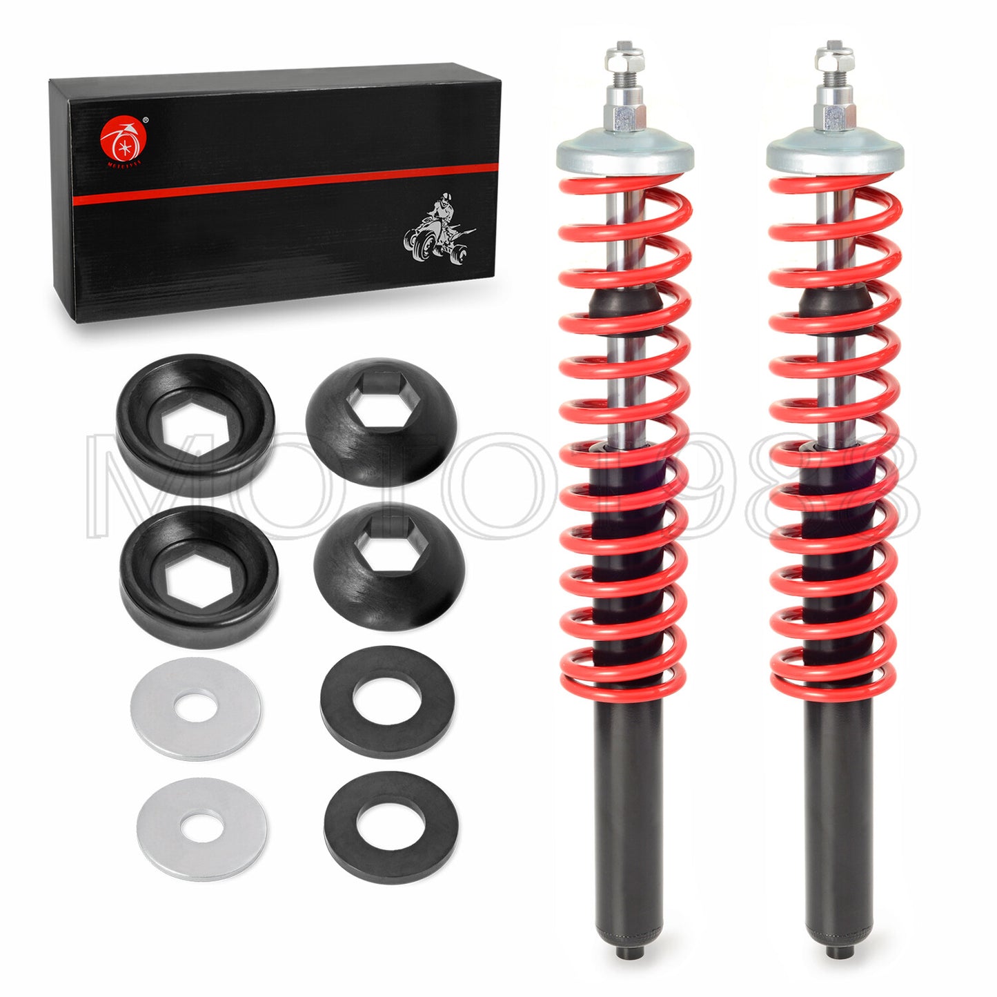 2X Front Gas Shocks for Polaris Trail Blazer 250/Trail Boss 250/350 (1988–1999)