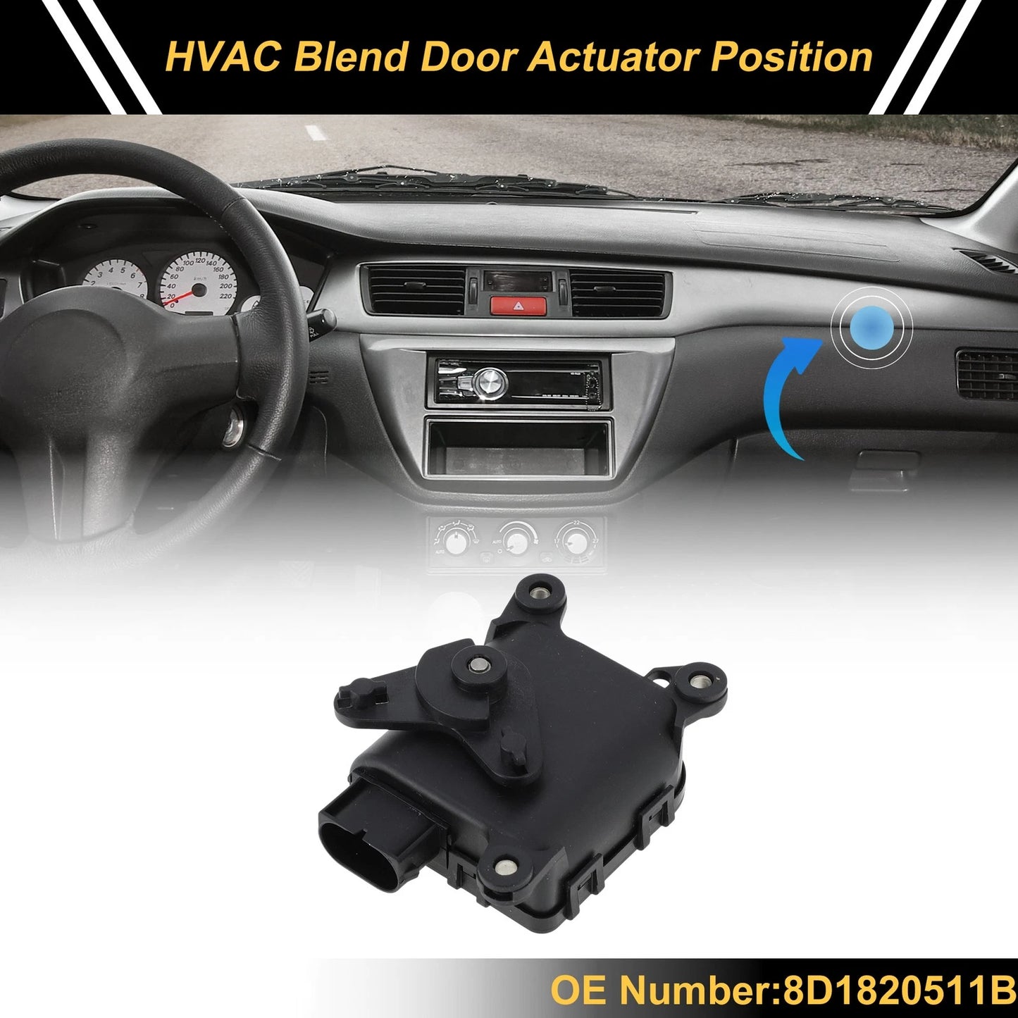 HVAC Heater Blend Door Actuator for Volkswagen Passat (1996–2000) 8D1820511B