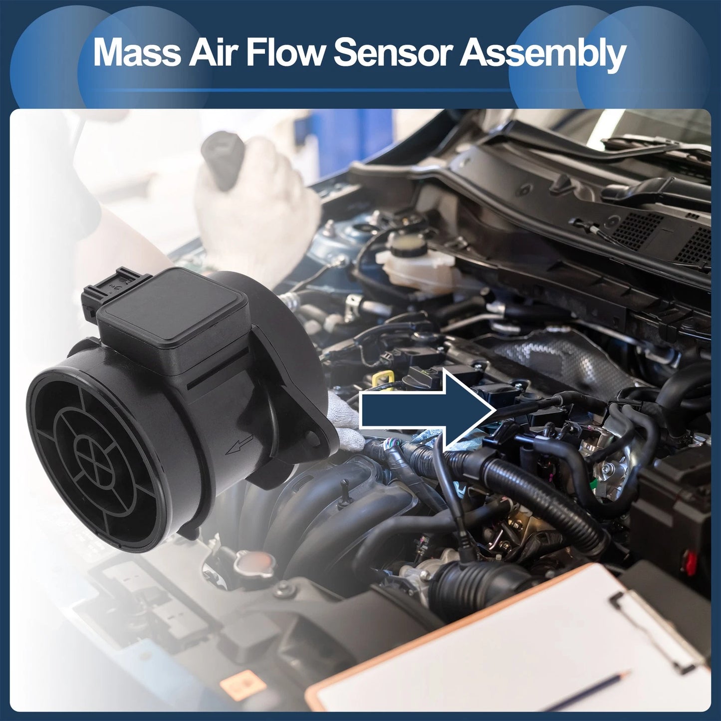 Mass Air Flow Sensor Assembly No. 0K32A12210 for Kia Rio (2000–2005)